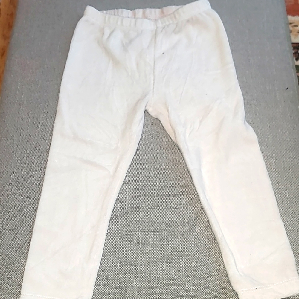 Girls pink velour material pants 2t